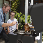 4K Kamado Grill / Smoker + Cover & Half Moon Riser Kit