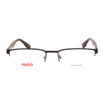 Men's HG 0324 02X0 00 Optical Frames // Brown Wood