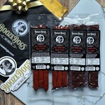 Snack Sized // Rum Jerky and Snack Stick Combo 4 Packs // 10 Servings