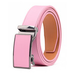 Tyson Ratchet Dress Belt + Click Sliding Buckle // Pink