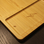 Wireless Charging Valet Tray // Bamboo