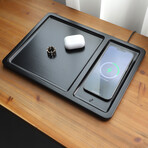 Wireless Charging Valet Tray // Black