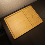 Wireless Charging Valet Tray // Bamboo