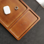 Wireless Charging Valet Tray // Rubberood