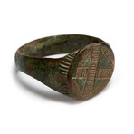 Museum-Quality Medieval Cross Ring // 8th - 10th century AD