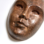 Spooky 1920's-1930's Wooden Face