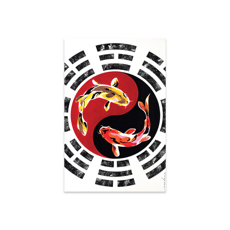 Koi Fish Print // Soo Beng Lim (16"H x 24"W x 0.25"D)