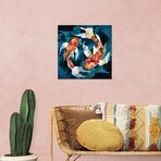 Metallic Koi II Print // SpaceFrog Designs (24"H x 24"W x 0.25"D)