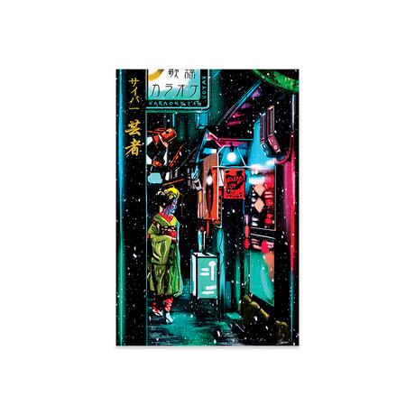 Cyber Geisha Print // Mayka Ienova (16"H x 24"W x 0.25"D)