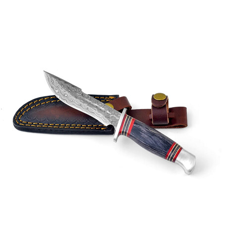 Damascus Steel Utility & Camping Knife // 163