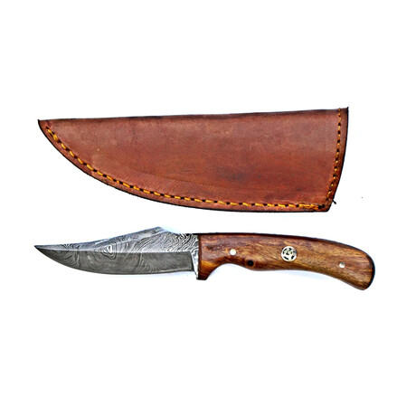 Damascus Knife With Rosewood Handle // 177