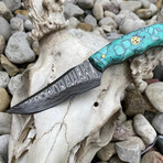 Damascus Knife With Arylic Handle // 706