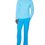 Lounge Pant // Squared Blue (S: 27"-29" Waist)