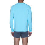 Long Sleeve Henley // Sky Blue (S)