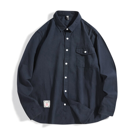 703 Navy Blue // Shirt Jacket (XS)