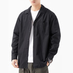 Button Up Shirt Jacket // Black // Style 4 (XS)