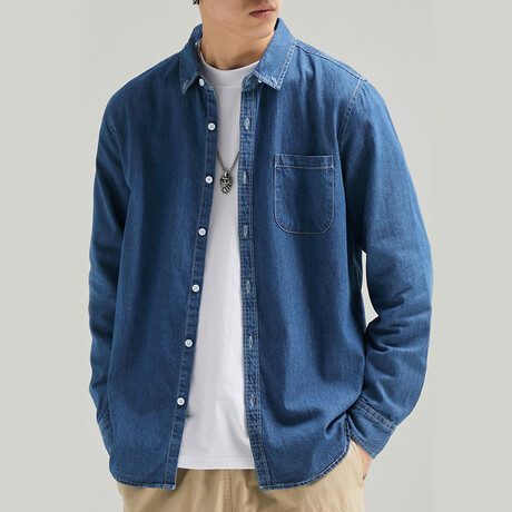 18021 Blue // Denim Shirt Jacket (XS)