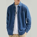 18021 Blue // Denim Shirt Jacket (S)