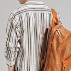 Striped Button Up // White (M)