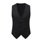 Braveman // Men's Premium Slim Fit 3PC Suit // Black (L-42L)