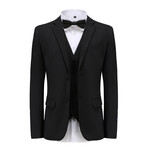 Braveman // Men's Premium Slim Fit 3PC Suit // Black (L-42L)