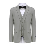 Braveman // Men's Premium Slim Fit 3PC Suit // Grey (L-38L)