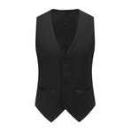 Gino Vitale // Men's Slim Fit Premium 3PC Tuxedo Set // Black (L-42L)