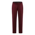 Gino Vitale // Men's Slim Fit Premium 3PC Tuxedo Set // Burgundy (R-40R)