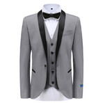 Gino Vitale // Men's Slim Fit Premium 3PC Tuxedo Set // Grey (L-40L)