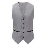 Gino Vitale // Men's Slim Fit Premium 3PC Tuxedo Set // Grey (L-40L)