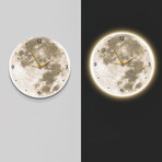 Moon Clock // Textured Surface