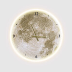 Moon Clock // Textured Surface