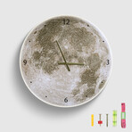 Moon Clock // Textured Surface