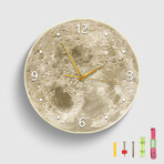 Moon Clock // Cratered Surface