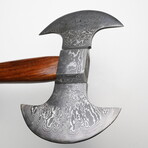 Damascus Double Edge Axe // 01