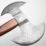 Damascus Double Edge Axe // 01