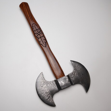 Damascus Double Edge Axe // 01