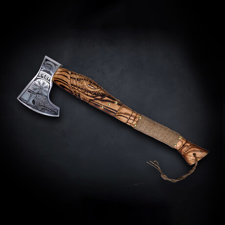 Authentic Engraved Viking Axe