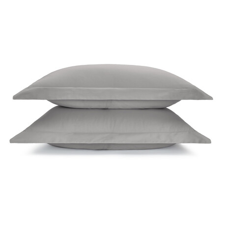 Luxe Sham Set // Flint Gray (Euro - 26"H x 26"W)