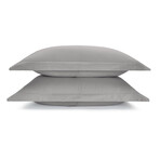 Luxe Sham Set // Flint Gray (Euro - 26"H x 26"W)