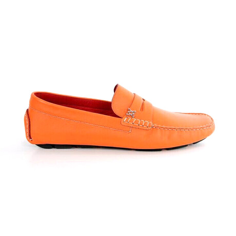 Chip Driver Loafer // Orange (Euro: 39)