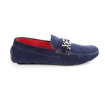 Chip Driver with Star Horse Bit Suede // Navy (Euro: 42)