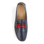 Chip Driver Red with Star Horse Bit // Navy (Euro: 42)