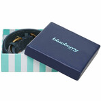 Full Grain Leather Adjustable Dog Collar // Navy Blue (1" Wide * (15"-18") Neck)