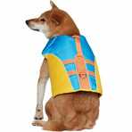 Reflective Dog Life Jacket & Water Safety Gear // Blue + Brillant Yellow (XX-Small)