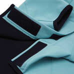 Waterproof Softshell Hooded Raincoat + Windbreaker // Blue Turquoise (Size 10)