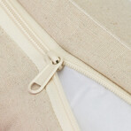 Washable Dog Bed With Removable Cover // Baby Pink + Beige