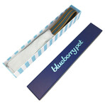 Full Grain Leather & Polyester Adjustable Dog Collar // Navy + Olive (3/4" Wide * (12"-15") Neck)