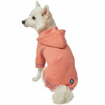Soft & Comfy Dog Hoodie // Coral (Back Length 10")