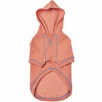 Soft & Comfy Dog Hoodie // Coral (Back Length 10")